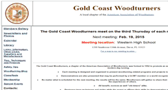 Desktop Screenshot of goldcoastwoodturners.org