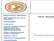 Tablet Screenshot of goldcoastwoodturners.org